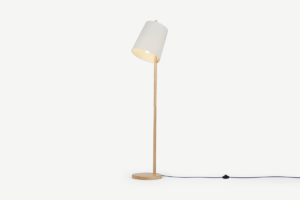 Sveinn Stehlampe, Holz und Weiss - MADE.com