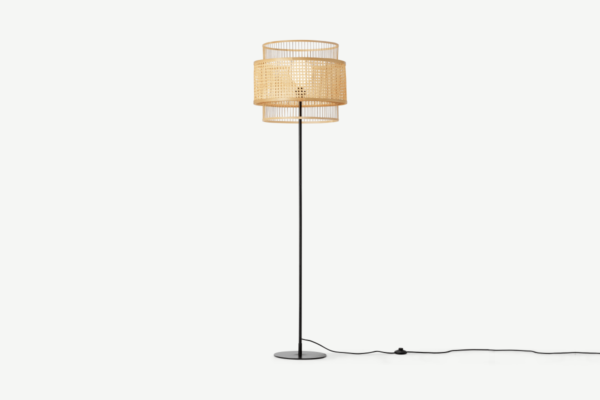 Yen Stehlampe, Rattan - MADE.com